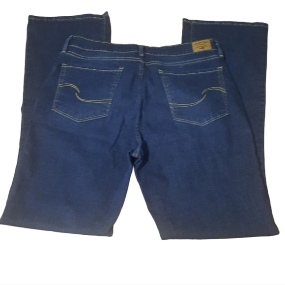 Levi Strauss Gold simply stretch mid rise bootcut dark denim women's 14R 34x32 - Picture 2 of 11